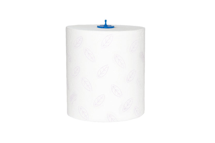 Tork Matic® H1 Zachte Handdoekrol 6x100 m Wit met Blauw Leaf Premium (