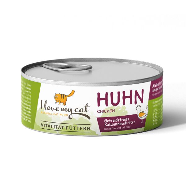 I love my cat Starter-Paket mit Katzenfutter Nass - Huhn