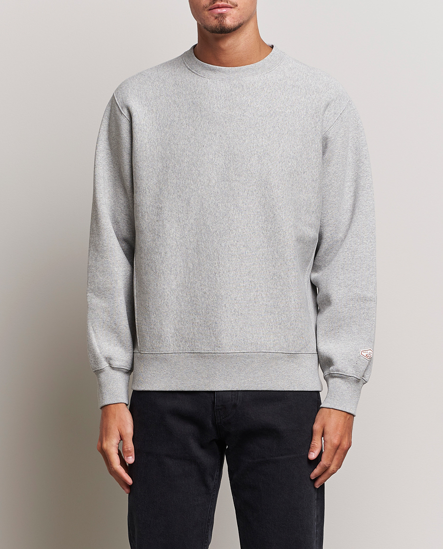 Nudie Jeans Hasse Crew Neck Sweatshirt Grey Melange