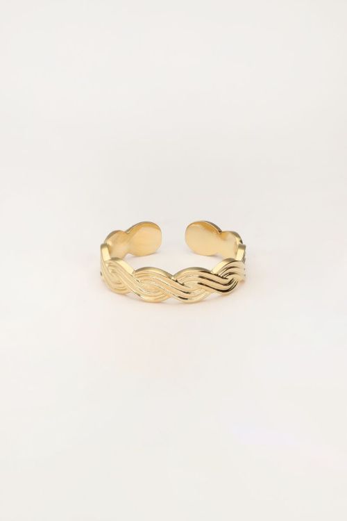 Ring met vlecht