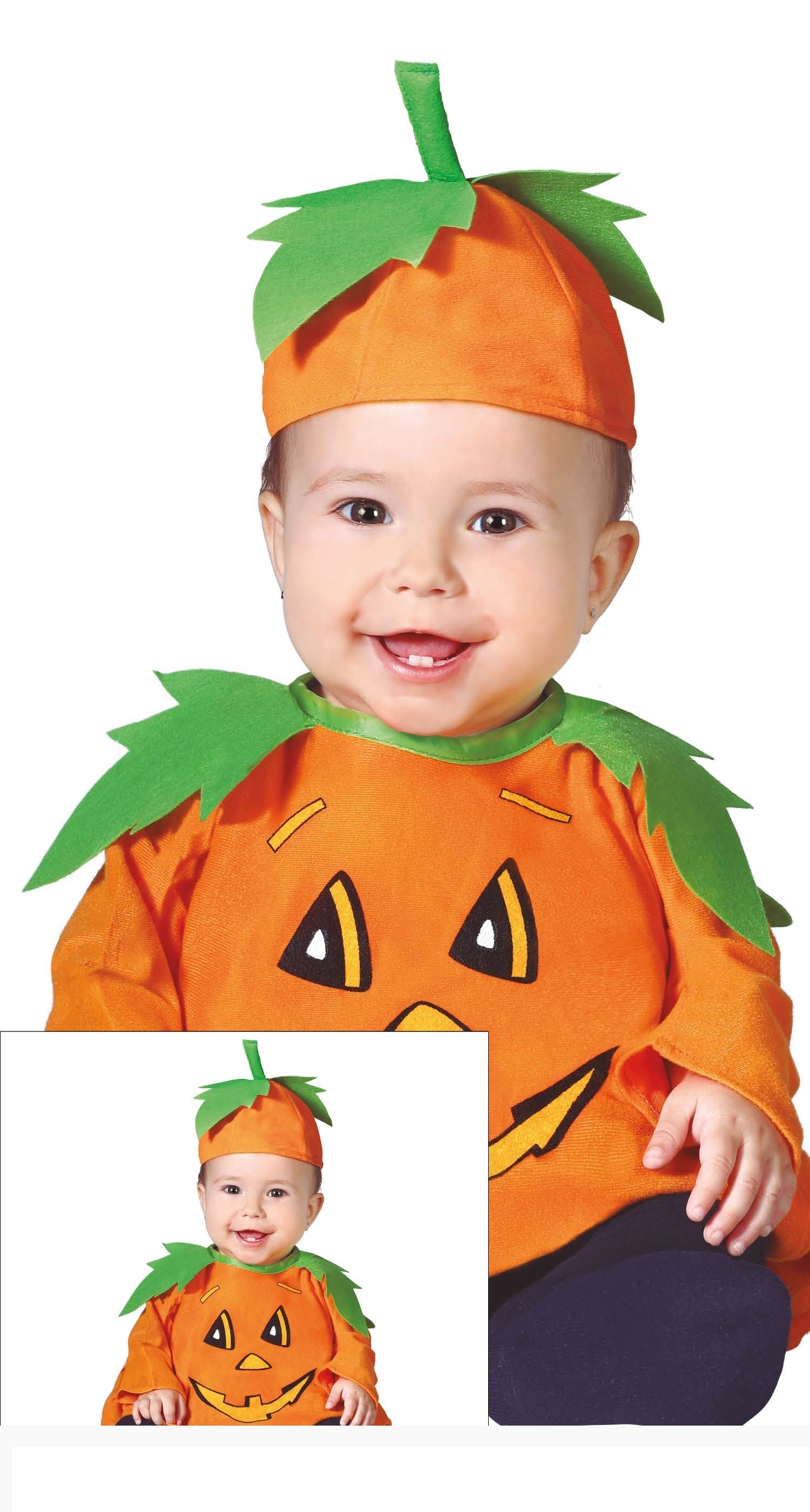 Pompoen Halloween Kostuum Baby Oranje