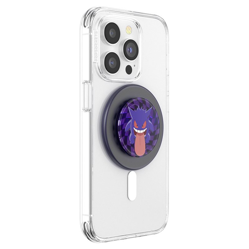 PopGrip MagSafe Round Finger Griff Halterung (Austauschbarer Top) für Apple iPhone (113196) - Pokémon Ghost Gengar