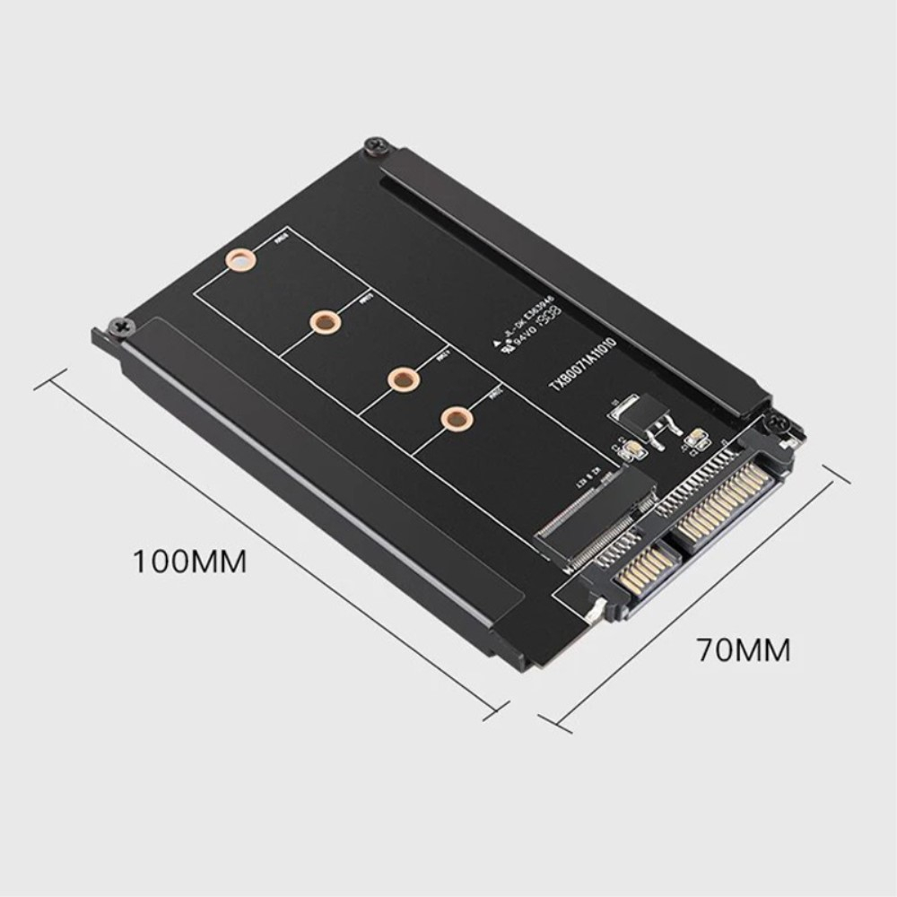 M.2 SATA auf SATA III 22pin SSD / HDD Festplatten Adapter (2.5