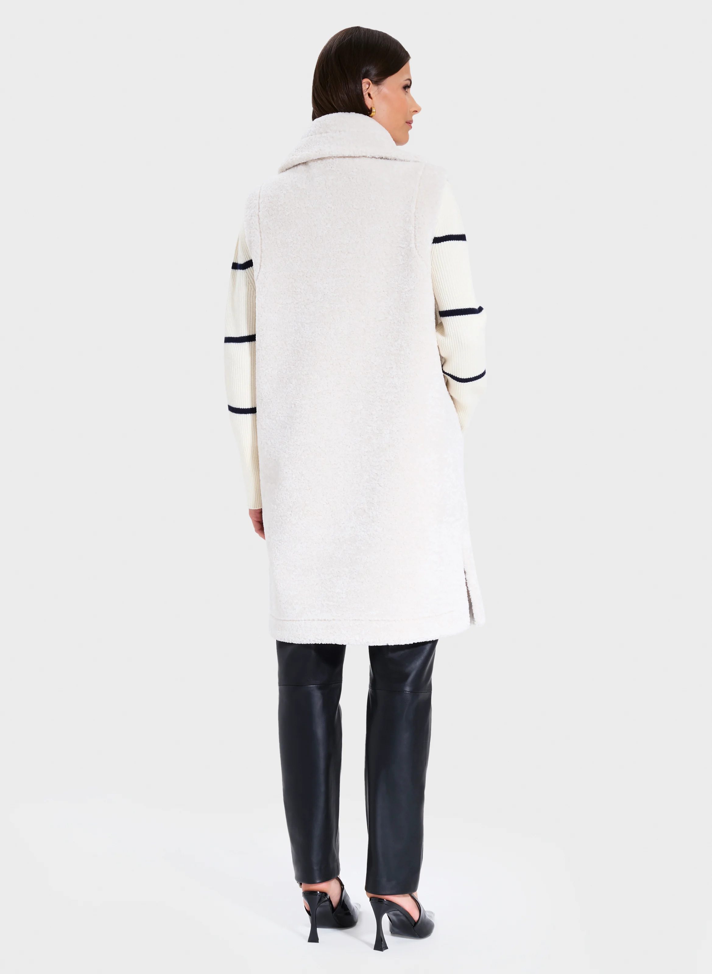 MACARIA - Manteau col tailleur| Blanc