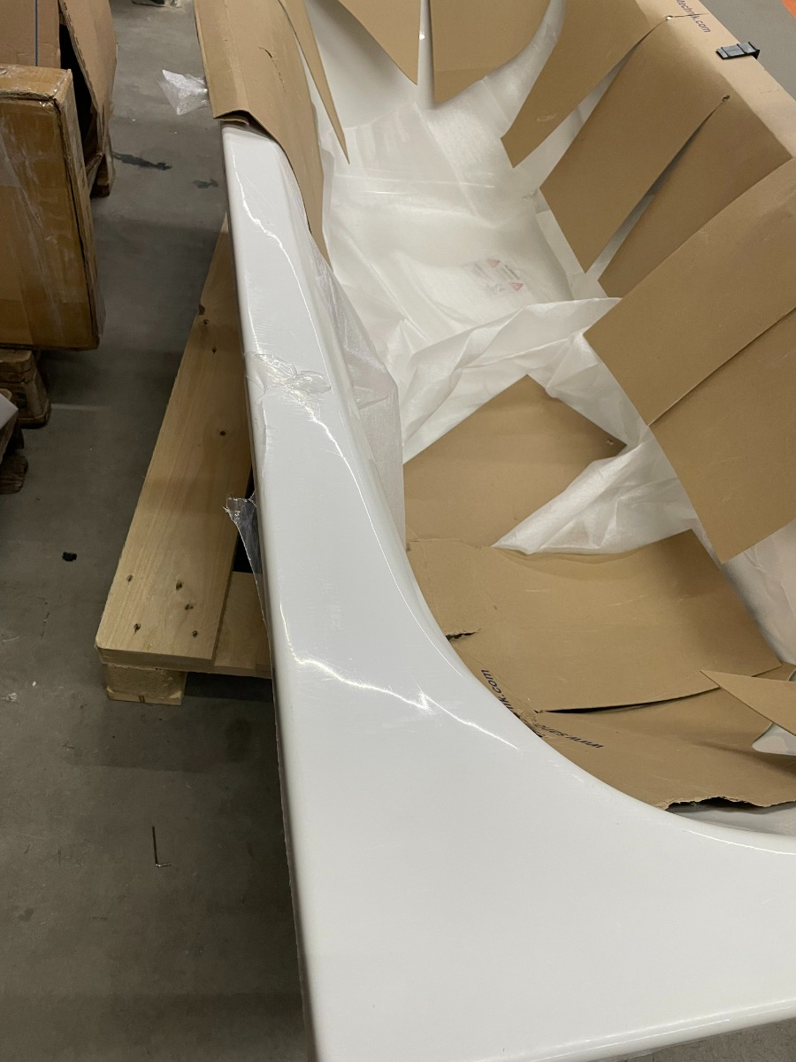 SCHADEMODEL: Badstuber Marbella badkuip 180x80cm wit