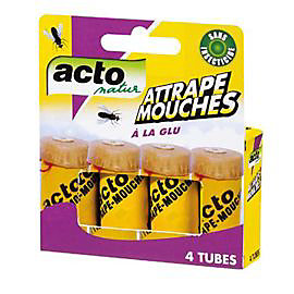 Spirales anti-mouches Acto, 4 pièges