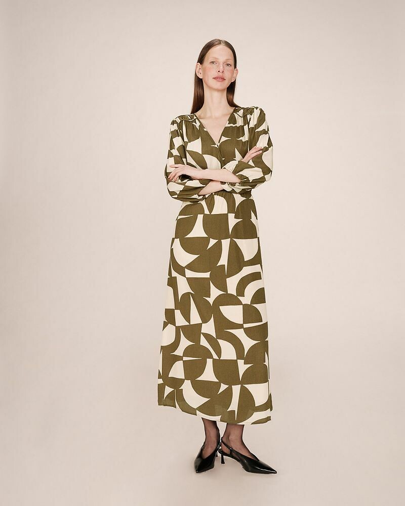 GRACE & MILA<br>Maxi-jurk com estampa SHELLY