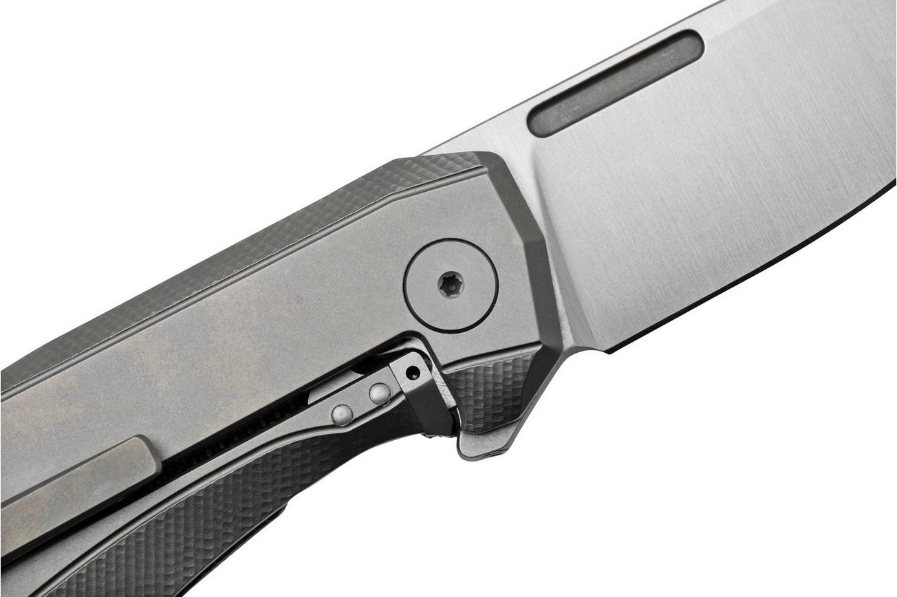 LionSteel Nano, NA01-CVN Frame Lock, Magnacut, Natural Canvas Micarta, zakmes