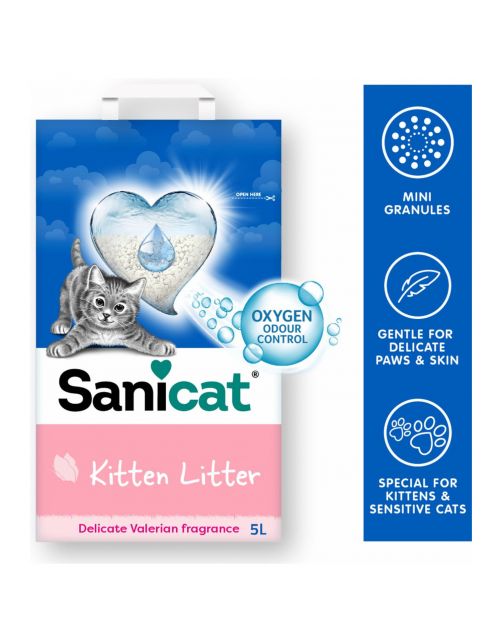 Sanicat Kitten Litter - Kattenbakvulling - 5 l