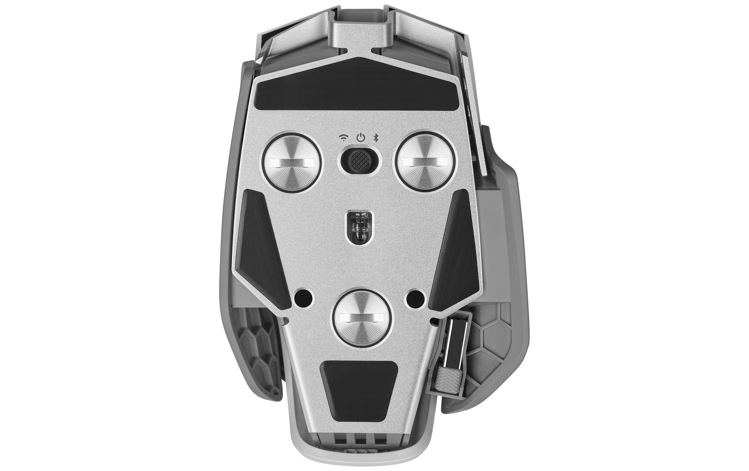 Gaming-Maus M65 RGB Ultra Wireless Weiss<br>Kabellose Gaming-Mouse mit geringem Eigengewicht und programmierbaren Tasten, speziell konzipiert für FPS-Spiele