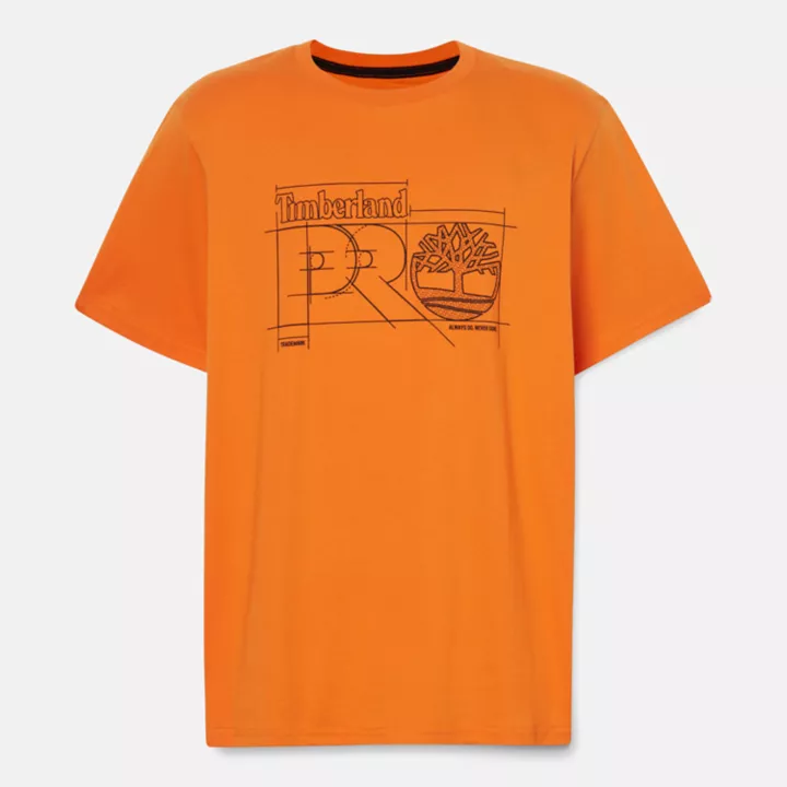 T-shirt Timberland PRO Innovation Blueprint pour homme en orange