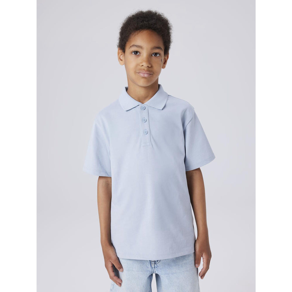 Køb Name It Blue Fog Nkmkally Ss Nreg Polo Noos