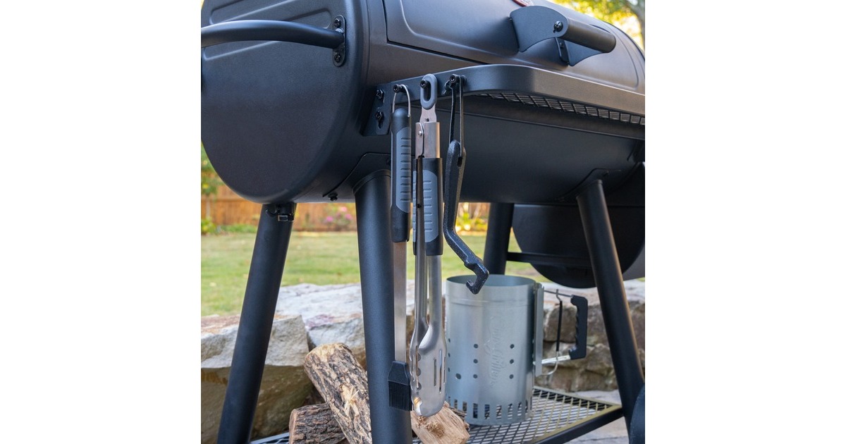 Char-GrillerSpring Loaded Tongs grillbestek  (Roestvrij staal/zwart)