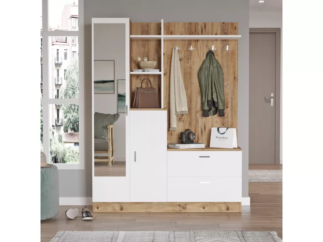 Meuble d'entrée design style scandinave ANKA