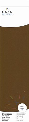 Donkerbruine Crepe Papier 2,5m