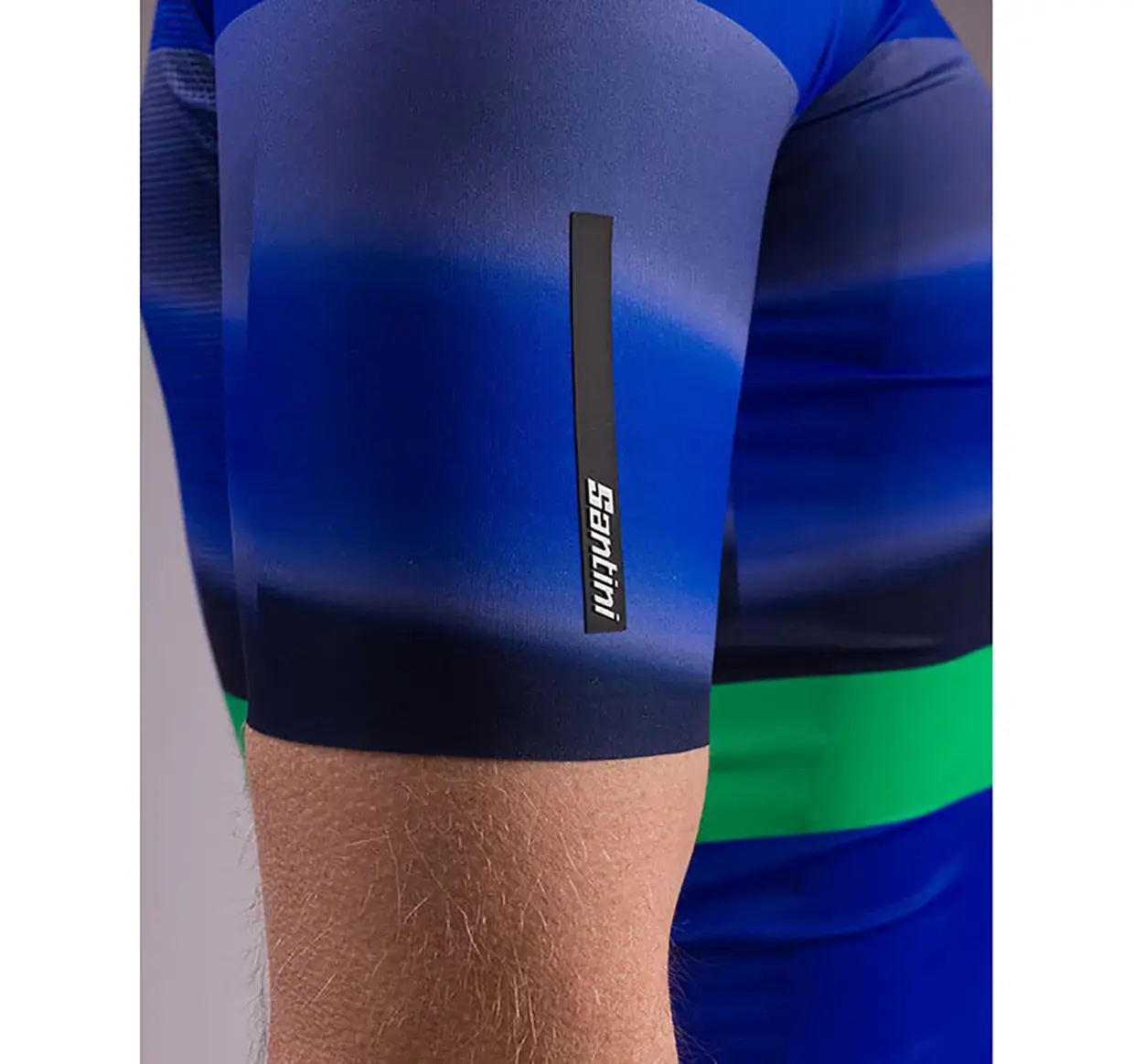 Santini Mirage Fietsshirt Korte Mouwen Donkerblauw Heren