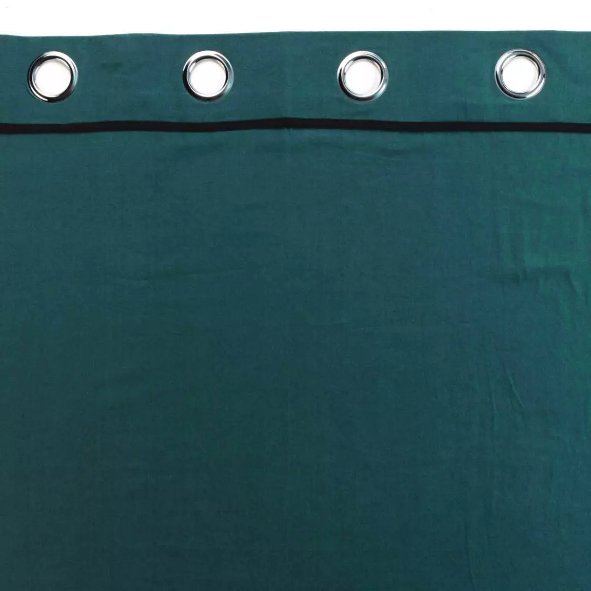 Rideau coton lavé (135 x 240 cm) Linette Bleu pétrole