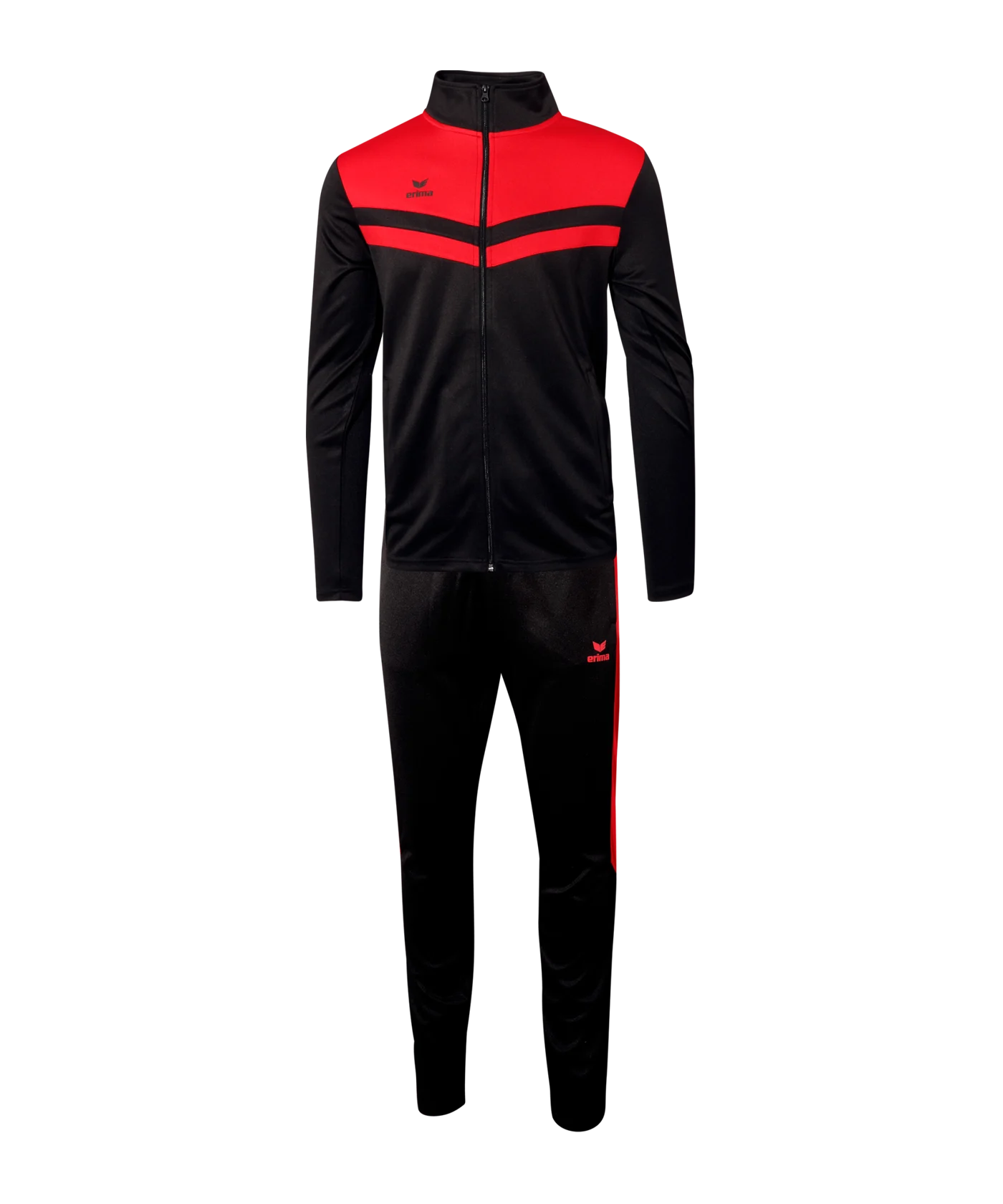 Erima X Eleven Trainingsanzug Kids Schwarz Rot