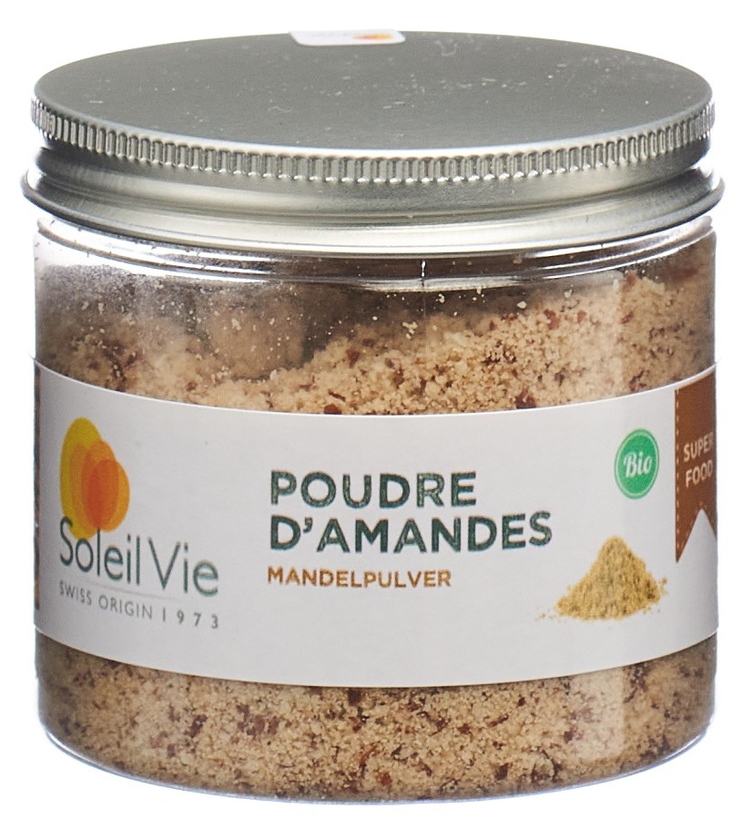 SOLEIL VIE Mandelpulver<br>80 g, Dose, Pulver, Bio
