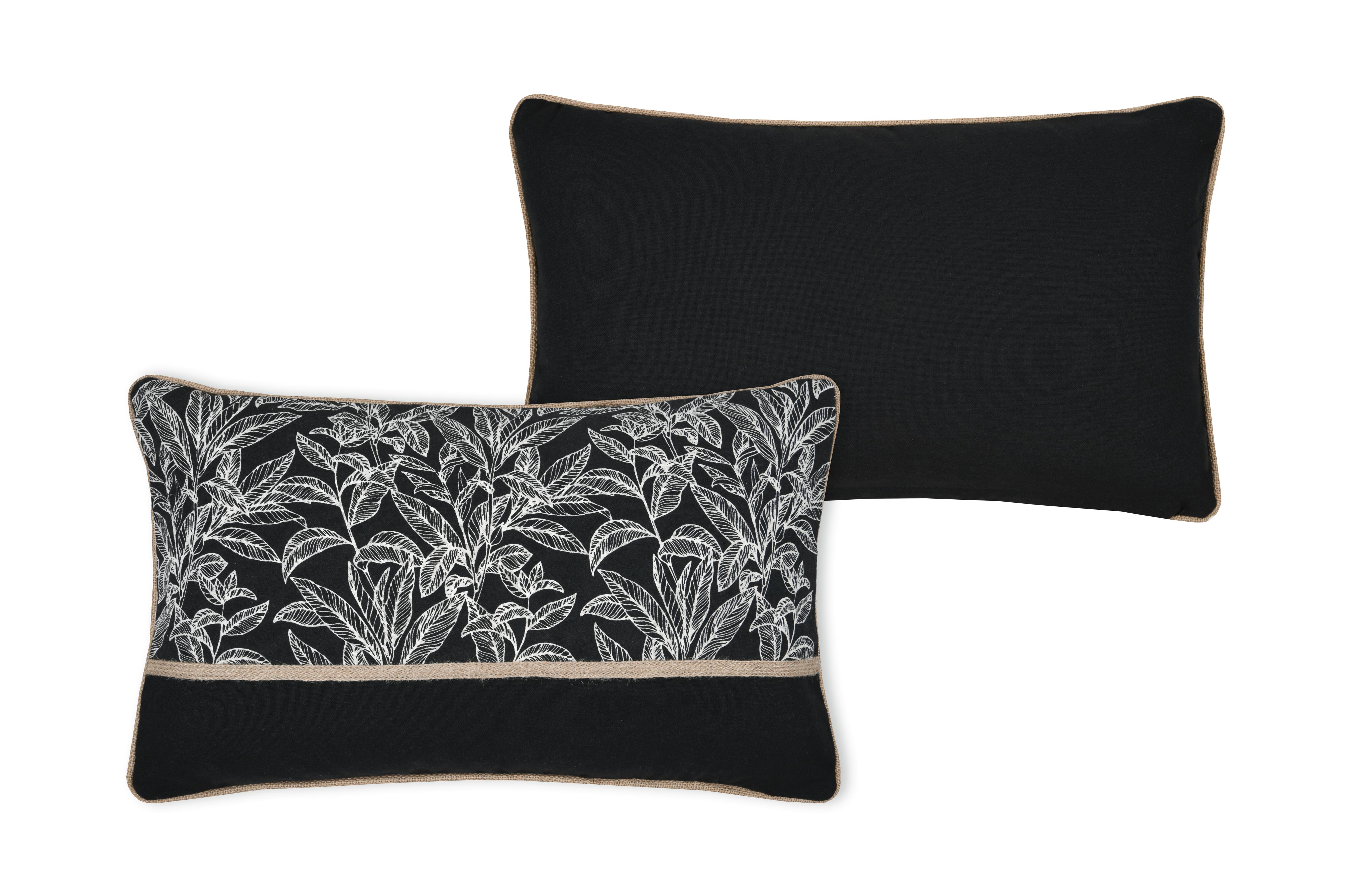 KINOGI COUSSIN 30X50CM NOIR