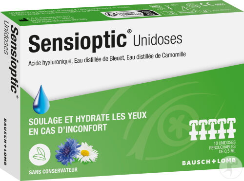 Sensioptic Unidoses Yeux Irrités Et Secs 10 Pièces
