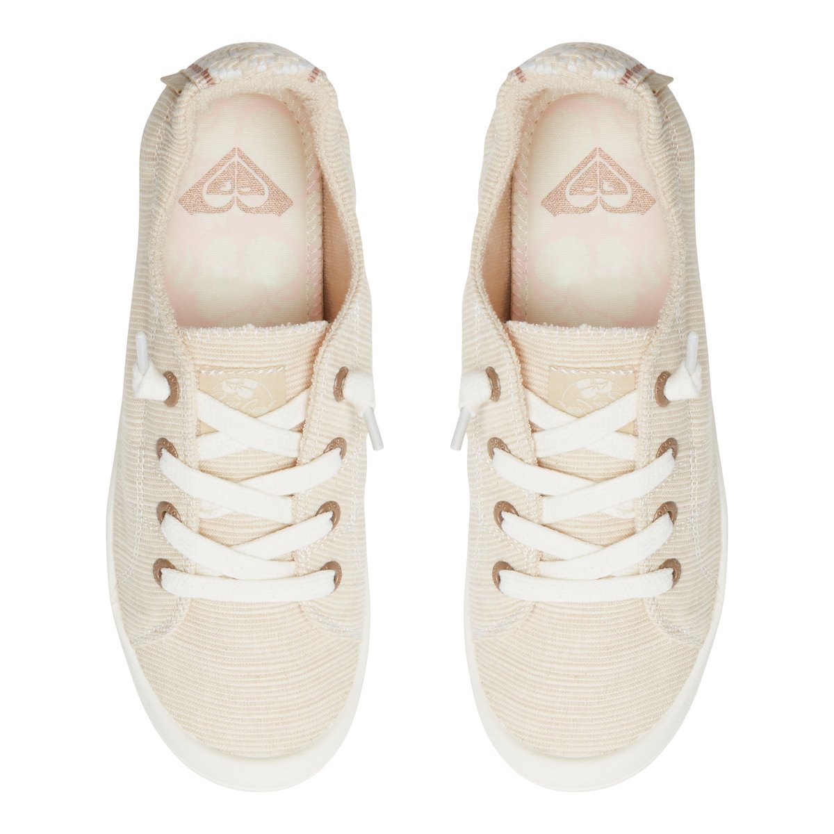 ROXY-Bayshore_pls-Baskets - Talon plat - Naturel