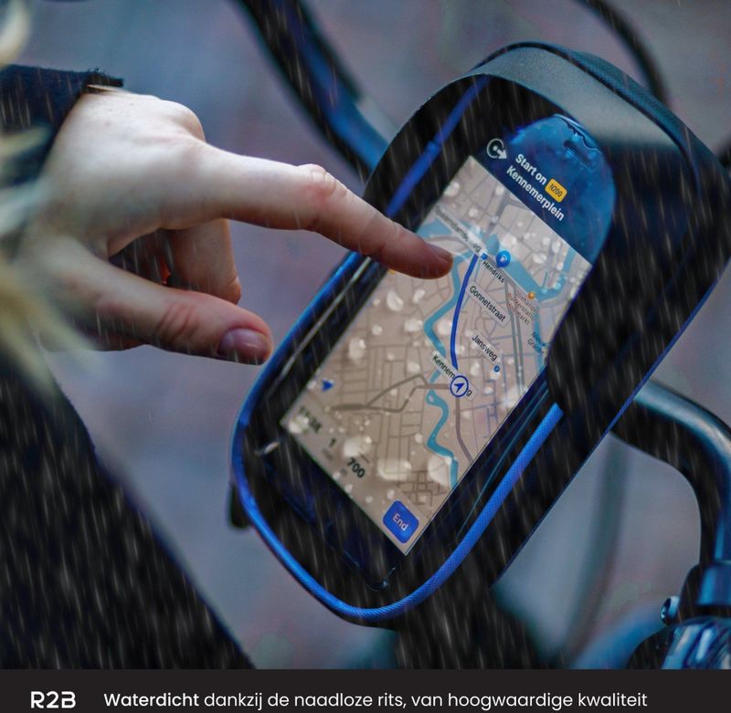 Universele Telefoonhouder - Zwart - Waterdicht - Voor Fiets, Scooter, Motor