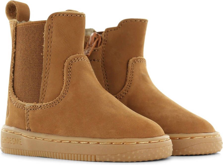 Shoesme suède enkelboots cognac Bruin Suede Effen 22