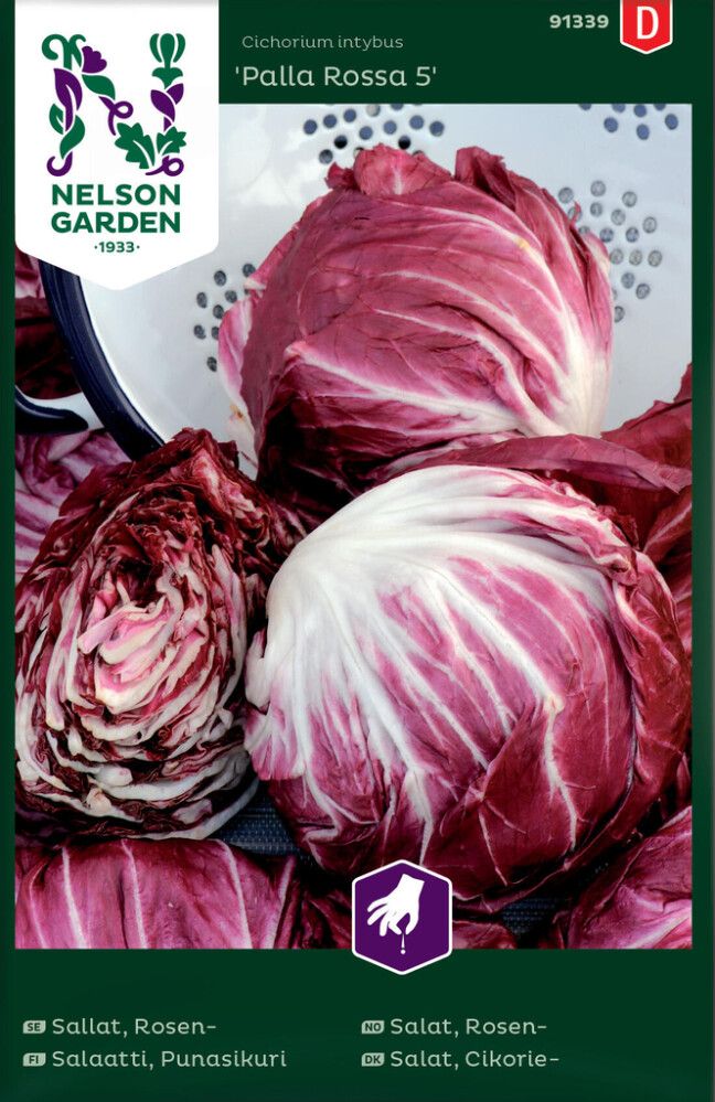 GRØNNSAKSFRØ NELSON GARDEN ROSENSALAT PALLA ROSSA 5