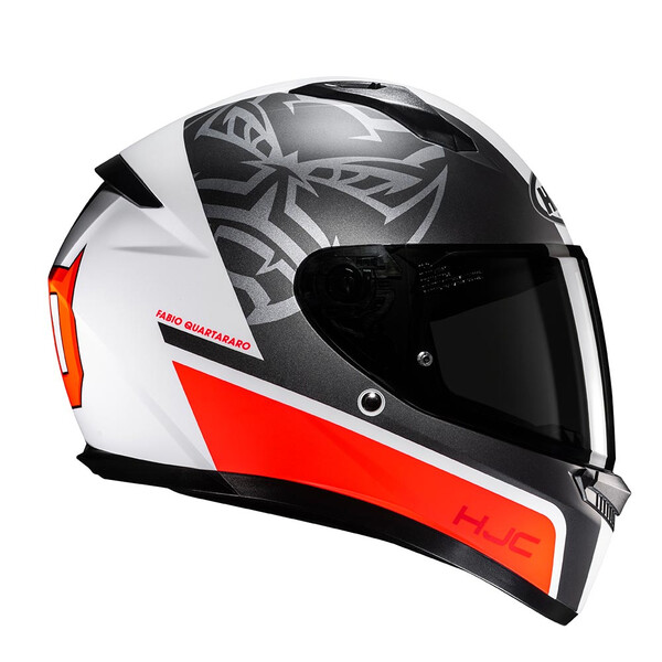 HJC - Casque C10 Fabio Quartararo 20 MC1SF / Noir / Blanc / Orange / Mat