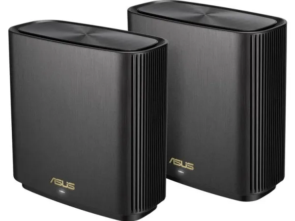 ASUS ZenWiFi AX (XT8) - Wi-Fi-system - (2 routere) - op til 5500 sq.ft - mesh 1GbE, 2.5GbE - Wi-Fi 6 - Tri-Band