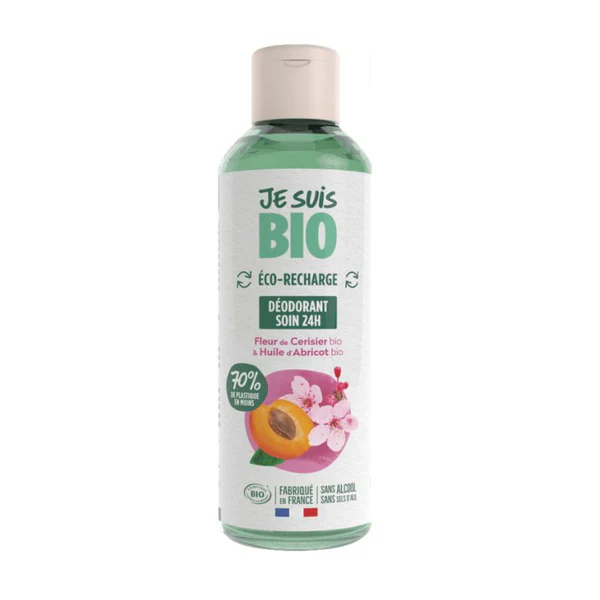 Je Suis Bio Eco-recharge Déodorant Roll-on 24h - Fleur de Cerisier - Abricot 100ml