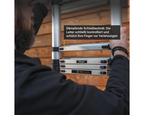 Batavia Professionele Telescopische Ladder Aluminium 2,93 m