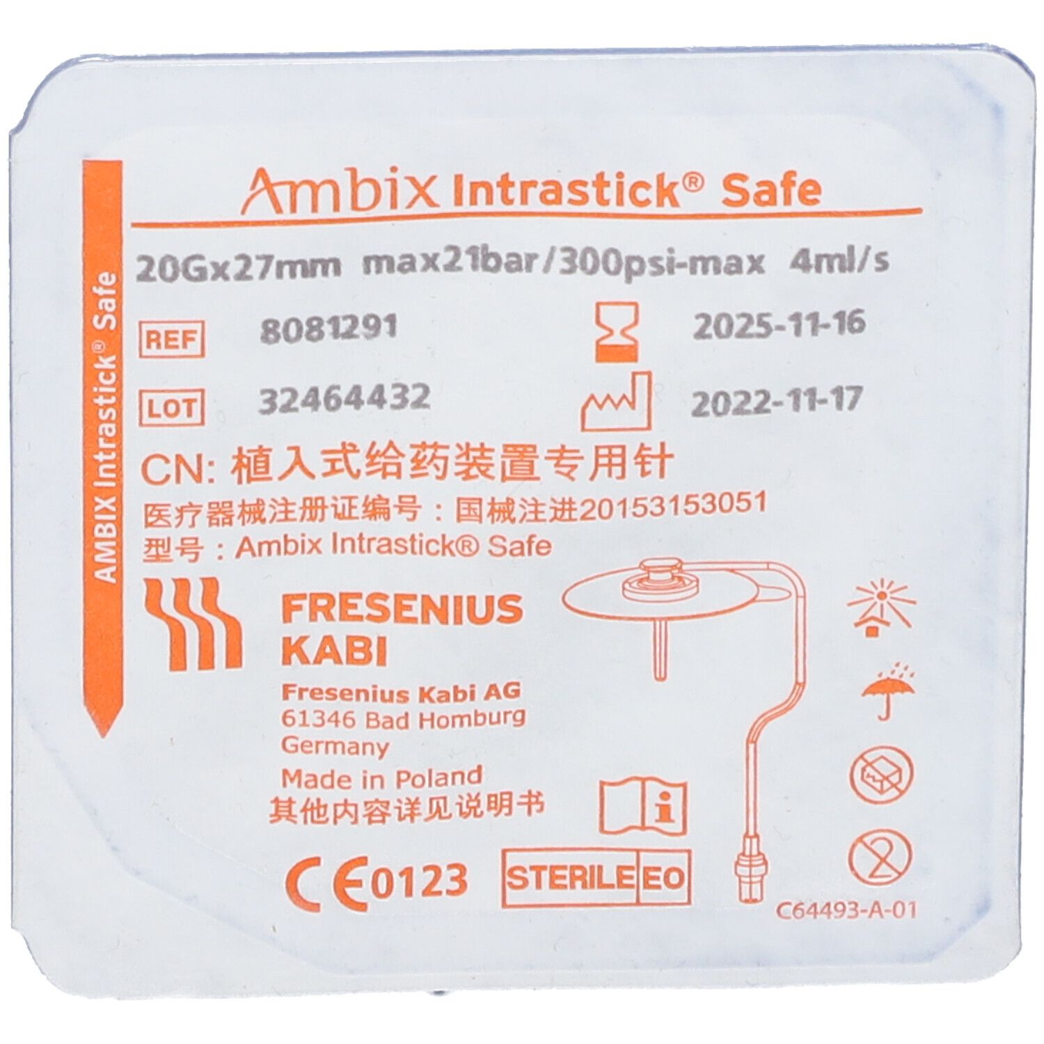 Ambix Intrastick® Safe 20 G x 27 mm