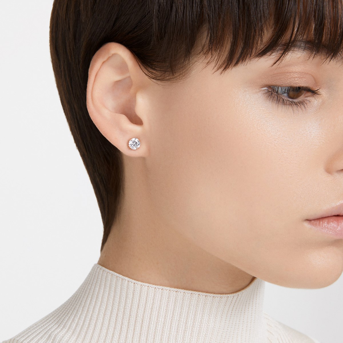 Clous d'oreilles Swarovski Constella rosés