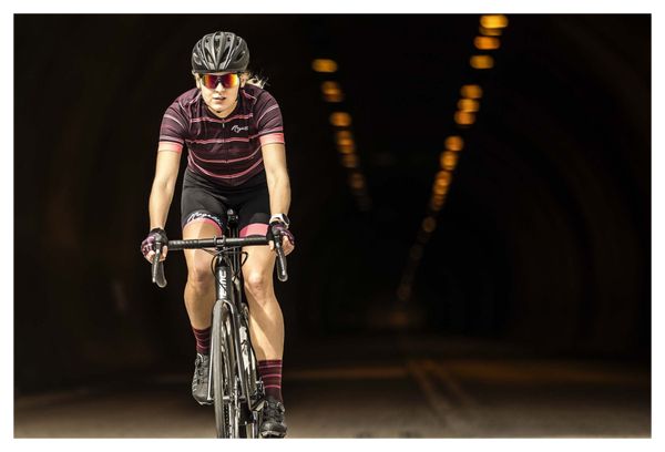 Maillot Manches Courtes Velo Rogelli Stripe - Femme