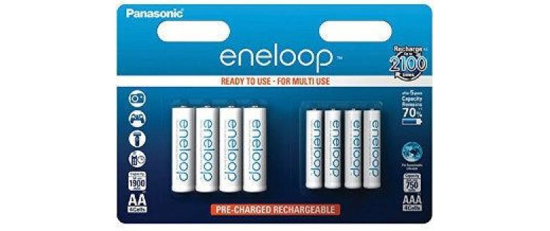 Akku Eneloop BK-KJMCCE44E AA AAA 750 mAh/1900 mAh, 8 StückAkkus mit bis zu 2.100 Ladezyklen