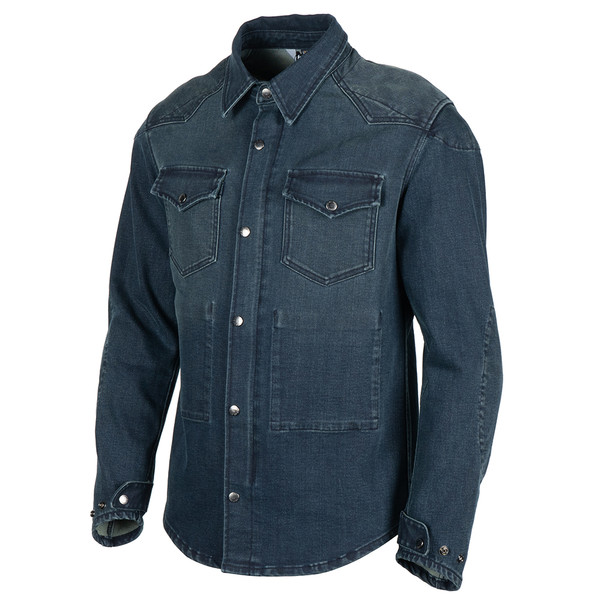 Helstons - Chemise Vince Dirty Bleu