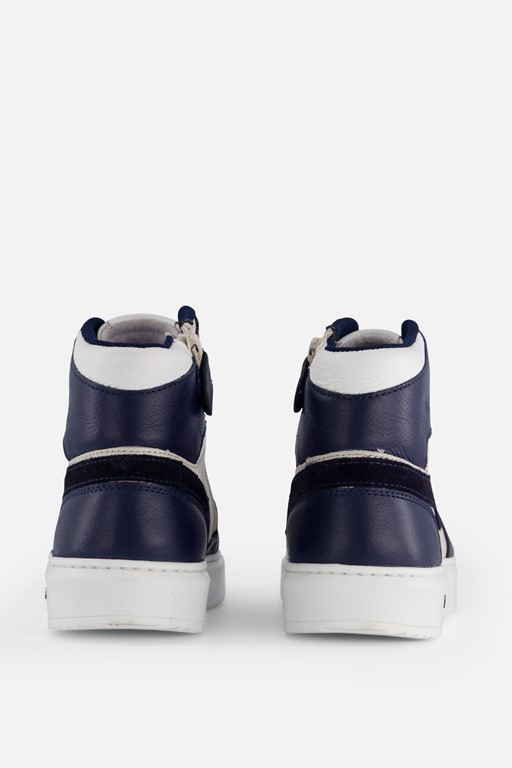 Muyters hoge Sneakers blauw Leer