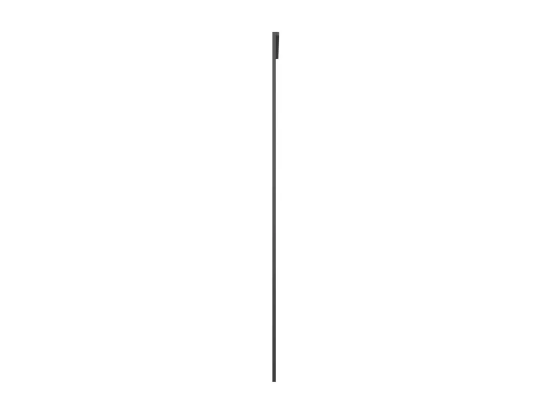 Porte coulissante Verre ESG et aluminium 76x205 cm Noir