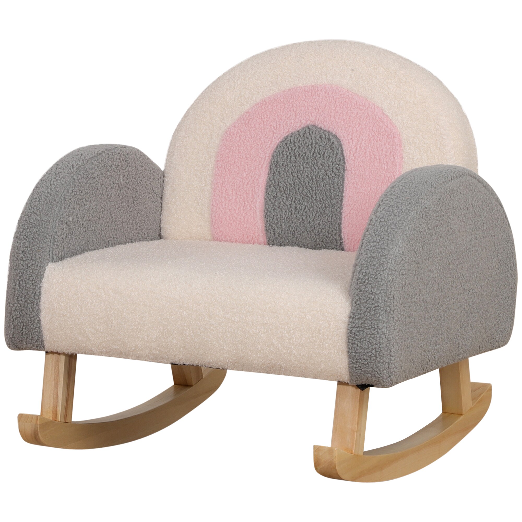 HOMCOM Kindersofa mit Schaukelfunktion 50L x 45B x 50H cm
