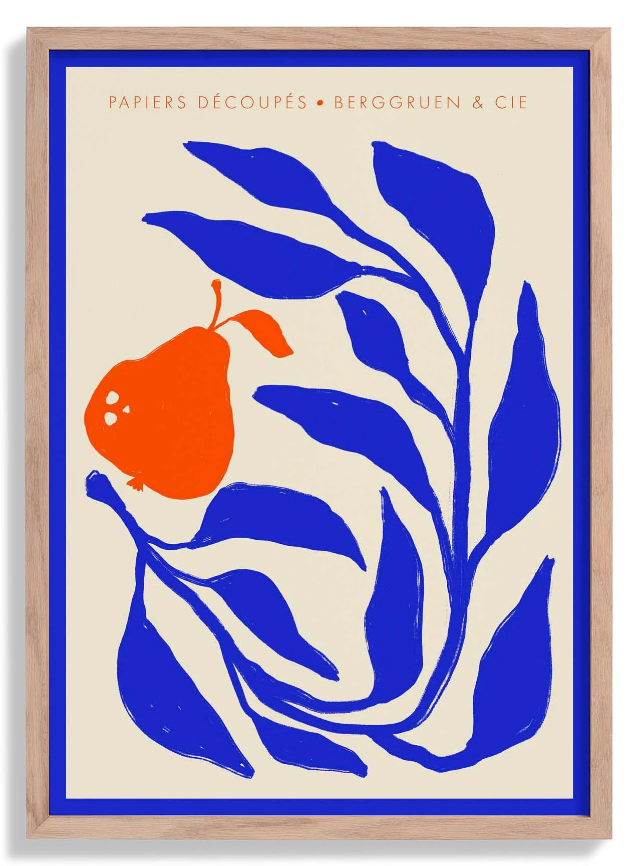 Poire Orange Red Papiers Découpés Kunstausstellung