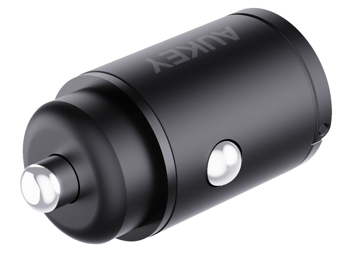 (30W) Dual USB C Auto KFZ Fast Charge Ladegerät Car Charger QC (CC-A4) - Schwarz