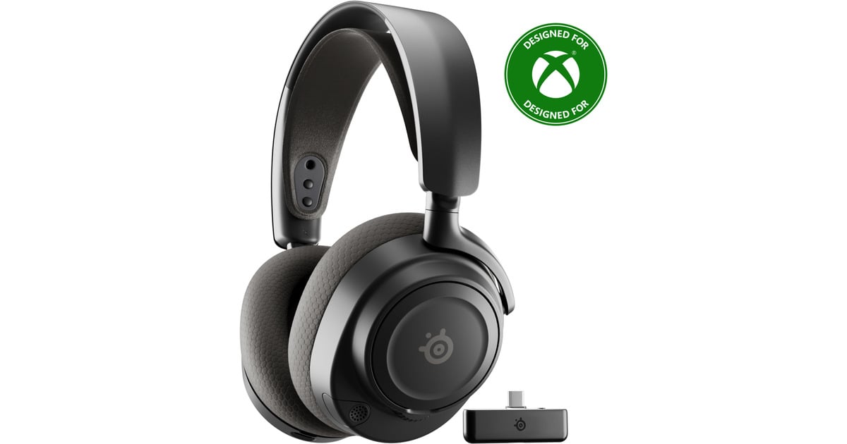 SteelSeriesArctis Nova 7X Wireless Gen 2 over-ear gaming headset  (Zwart, Pc, Xbox One, Xbox Series X|S, PlayStation 4/5, 2.4 GHz / Bluetooth, Tweedekans)
