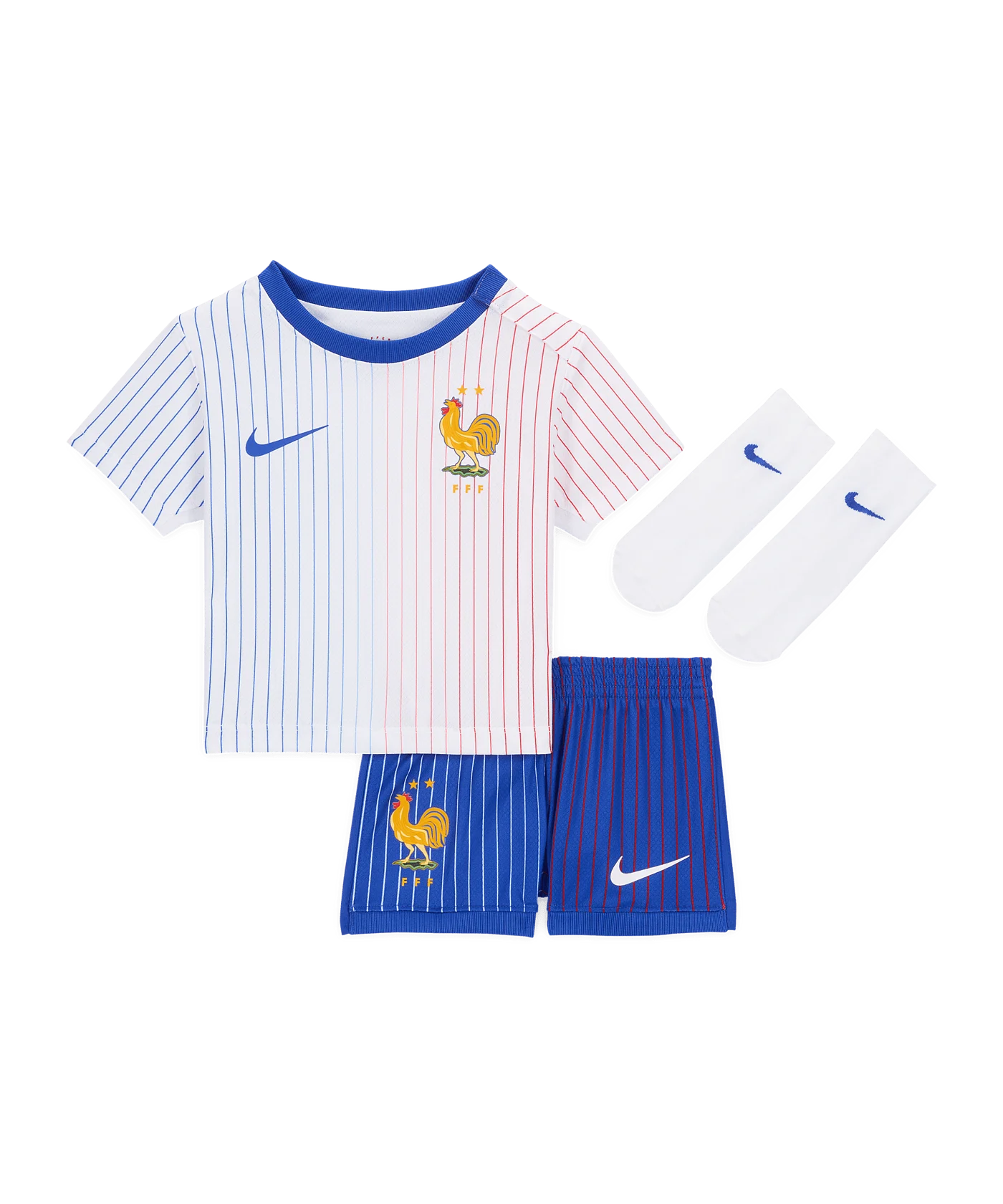 Nike Frankreich Babykit Away EM 2024 Weiss F100