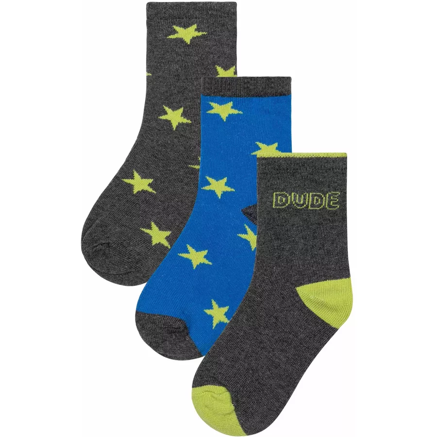 MINOTI 3er-Pack Socken Dunkelgrau