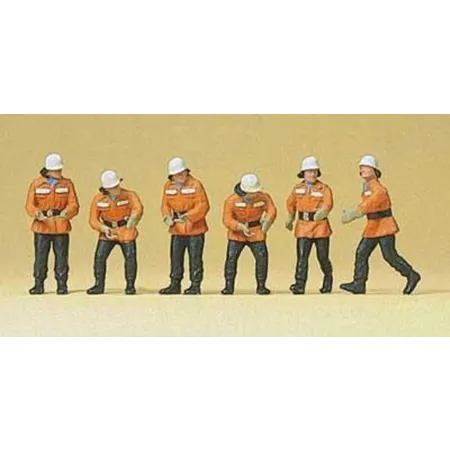 Preiser 10242 - Feuerwehrmänner im Einsatz, Spur H0