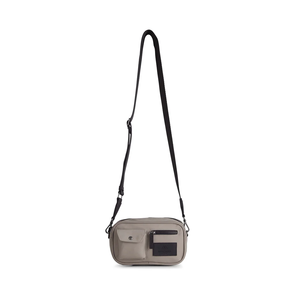 Markberg  DarlaMBG Recycled crossbodytaske, small - Grey Taupe/sort