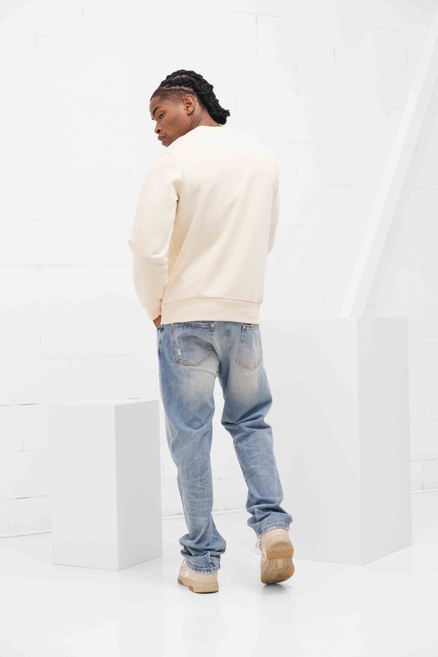 Lacoste Basic Sweater Heren Gebroken Wit