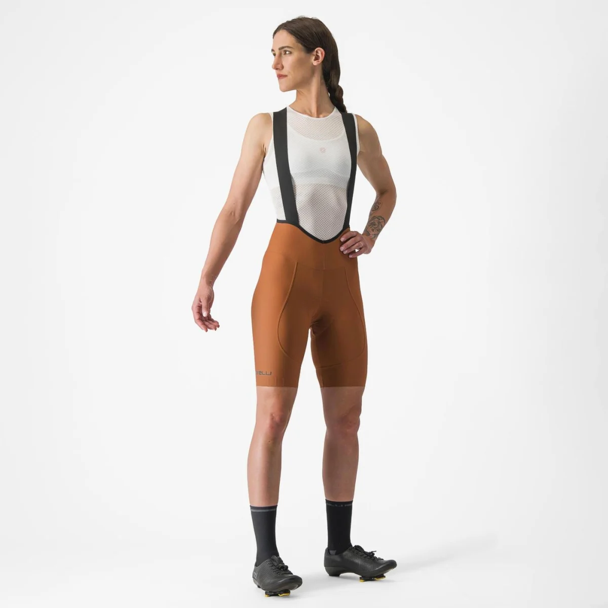 Castelli Espresso W DT Bibshorts til Kvinder i Mocha